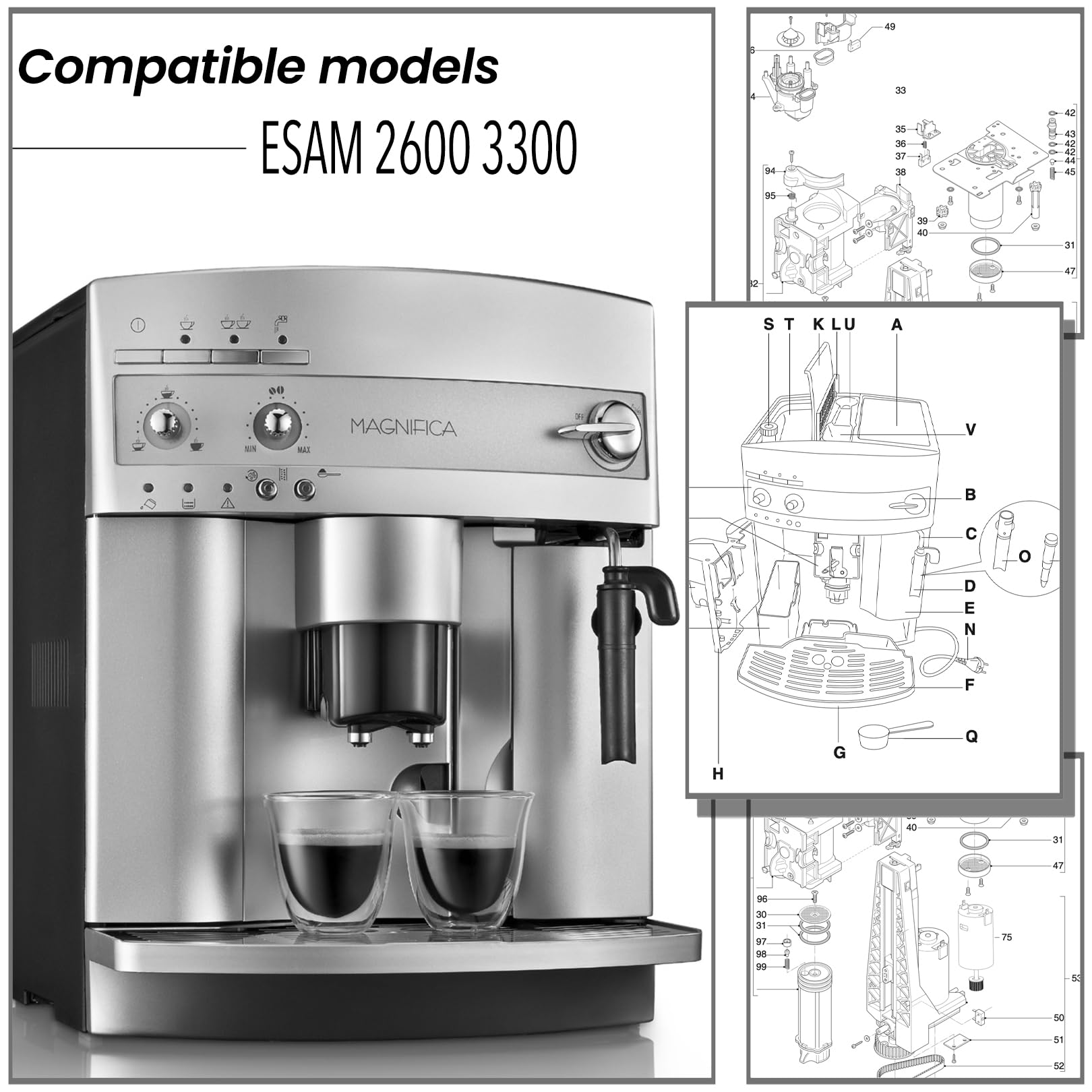 De'Longhi エスプレッソマシン 本体と付属品 De'Longhi エスプレッソマシン 本体と付属品 Amazon | デロンギ